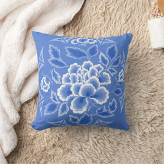 Coussin Design floral japonais vintage