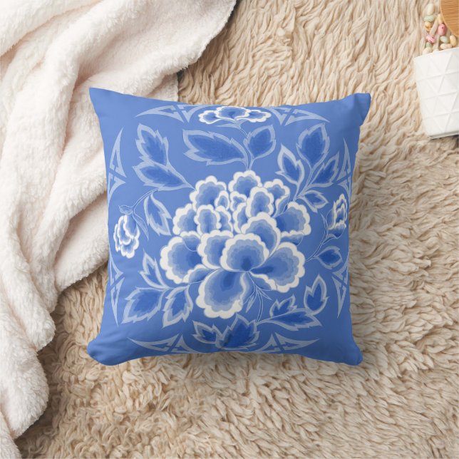Coussin Design floral japonais vintage (Couverture)
