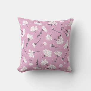 Coussin Design Floral Rose - Art Fleur Élégant