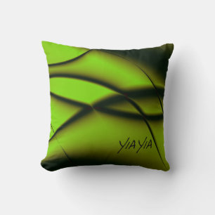 Coussin Design Fractal Vert Simple YiaYia Jeu d'oreiller