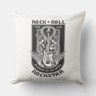 Coussin Design Guitar Rock