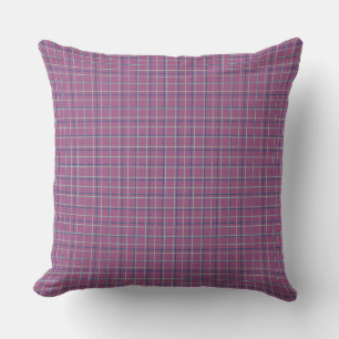 Coussin Design moderne Lignes Tartan Pastel Couleurs Couss