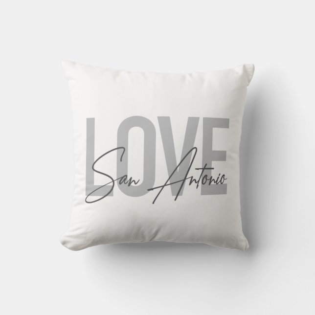 Coussin Design moderne, simple, chic, cool Love San Antoni (Recto)
