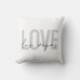 Coussin Design moderne, urbain, simple, cool Love Las Vega
