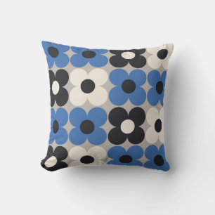 Coussin Design motif floral transparent. Style scandinave
