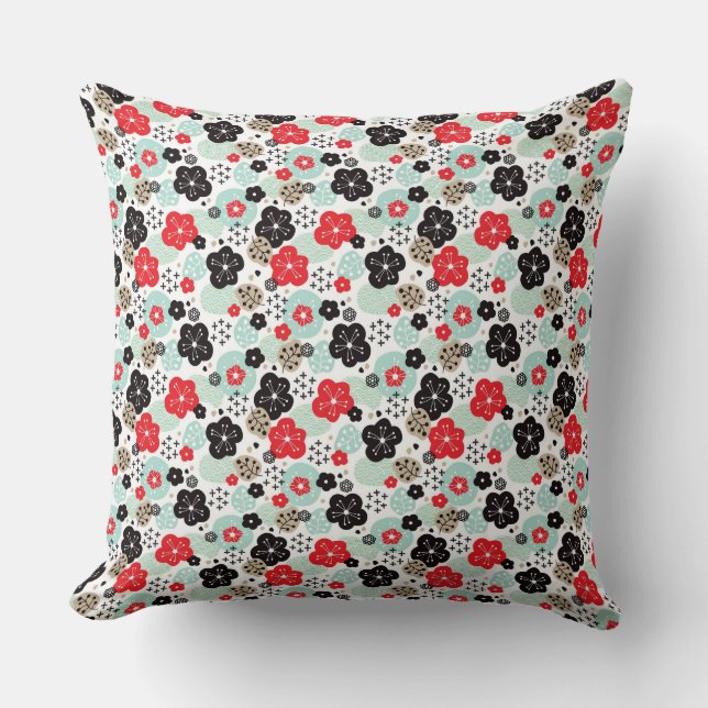 Coussin Design motif japonais (Recto)