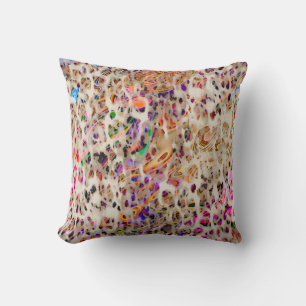 Coussin Design motif moderne abstrait avec effet coloré