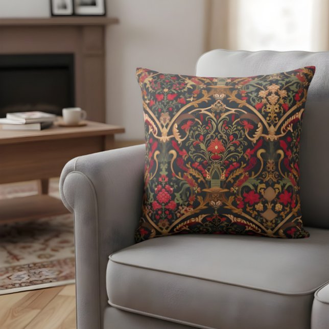Coussin Design ornemental inspiré par William Morris (Créateur téléchargé)