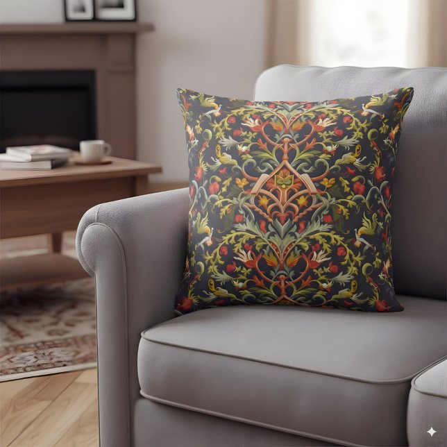 Coussin Design ornemental inspiré par William Morris (Créateur téléchargé)