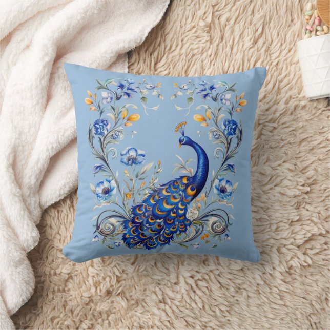Coussin Design Peacock classique - Un cadeau élégant pour  (Couverture)