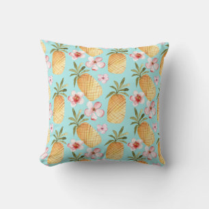 Coussin Design rétro tropical avec ananas