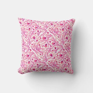 Coussin Design souple rose et violet