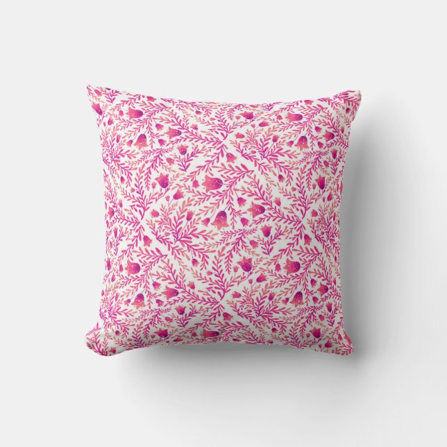 Coussin Design souple rose et violet (Recto)