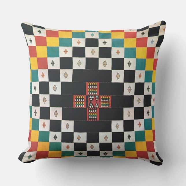 Coussin Design textile africain (Recto)