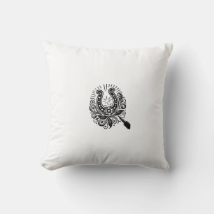 Coussin Design traditionnel de tatouage en fer à cheval
