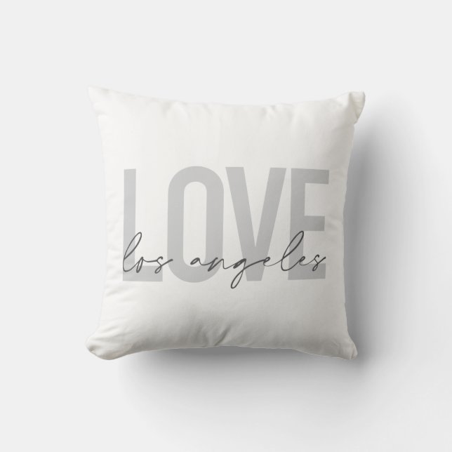 Coussin Design urbain, simple et moderne de Love Los Angel (Recto)