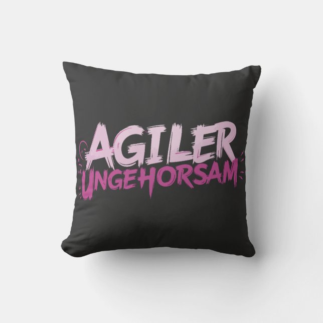 Coussin Désobéissance agile (Recto)