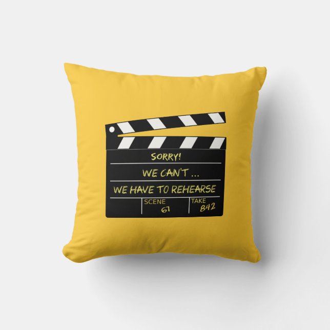 Coussin Désolé ! Nous ne pouvons pas ... Nous devons répét (Recto)