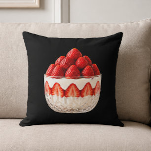 Coussin Dessert aux fraises