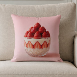 Coussin Dessert aux fraises