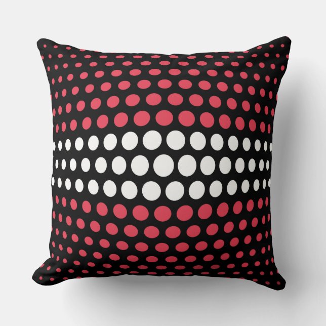 Coussin Dessin à pois blancs et désir (Recto)