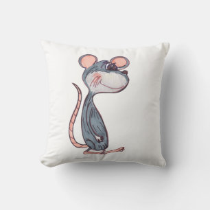 Coussin Dessin amusant Souris mignonne Rodent Conception d