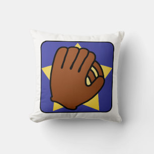 Coussin Dessin animé Clip Art Sports Gant de baseball Étoi