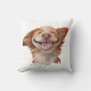 Coussin Dessin animé de chien au grand sourire