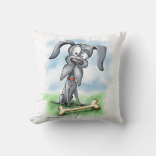 Coussin Dessin animé de Grand Danois excentrique