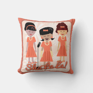 Coussin Dessin animé de groupe de filles Sha La La des ann