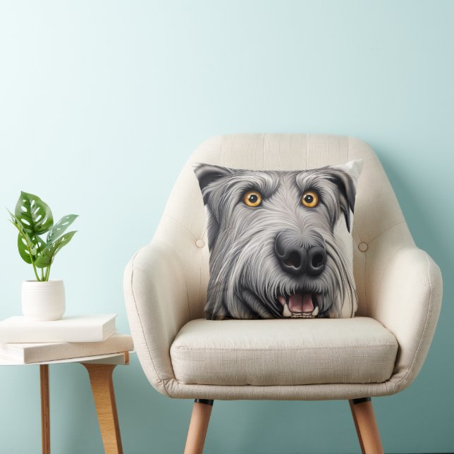 Coussin Dessin animé de lévrier irlandais (Chaise)