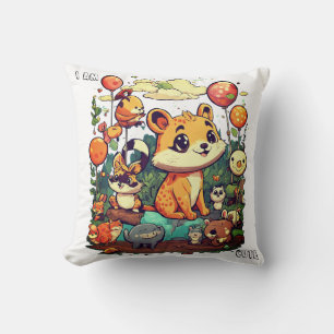 Coussin Dessin animé de mignon animal nouveau design je su