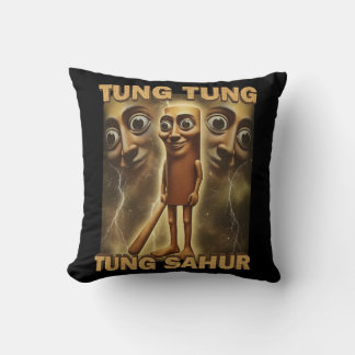 Coussin Dessin animé drôle de style viral | Art d'esthétiq