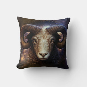 Coussin Dessin aquarelle du signe du zodiaque Bélier