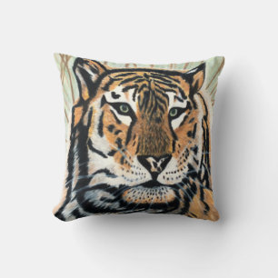 Coussin Dessin au crayon couleur Tiger Art