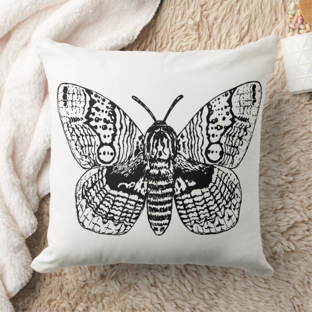 Coussin Dessin Brahmin moth (Couverture)