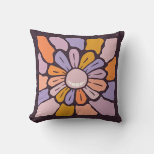 Coussin Dessin de fleur mignon et coloré - Peinture numéri