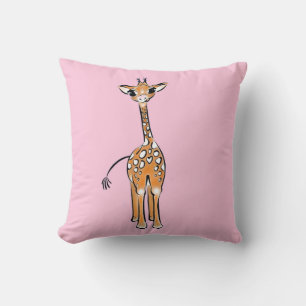 Coussin Dessin de girafe, animaux de safari