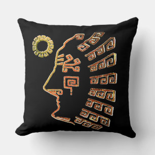 Coussin Dessin de Machu Picchu élégant moderne sur fond no