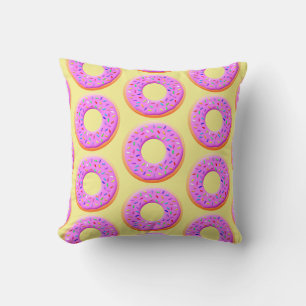 Coussin Dessin De Mignonne Donut Avec Des Saupoudrages