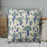 Coussin Dessin de Motif Agara de la Moule d'automne modern<br><div class="desc">Motif Agarique De Flûte De Champignon D'Automne Moderne Dessin Jetez L'Oreiller. Dessin numérique moderne à la main de magnifiques champignons agariques à la mouche dans les couleurs vert,  bleu et beige.</div>