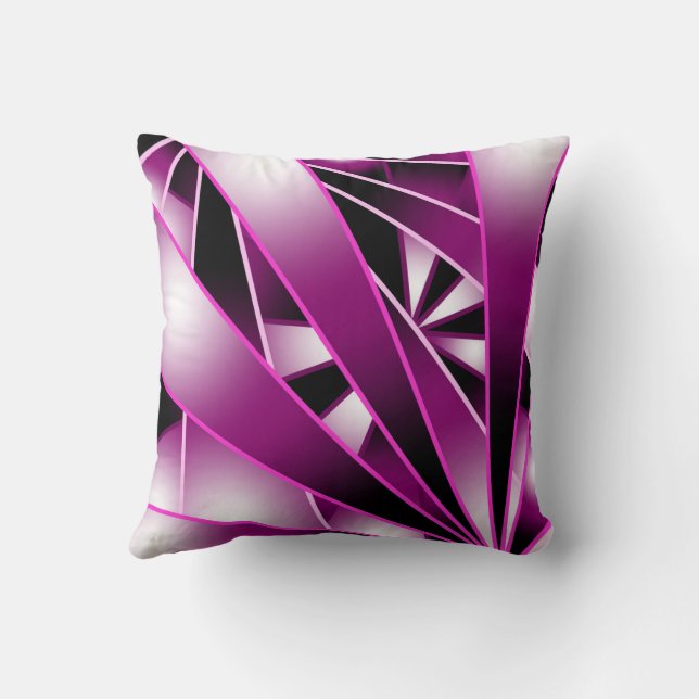 Coussin Dessin de remplissage de couleur à dégradé de pers (Verso)