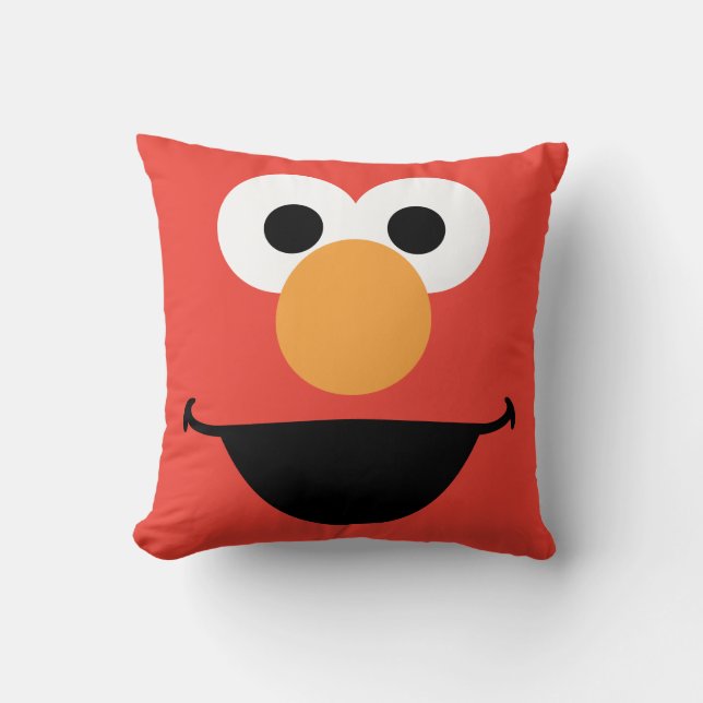 Coussin Dessin de visage d'Elmo (Recto)
