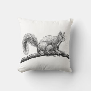 Coussin Dessin d'écureuil
