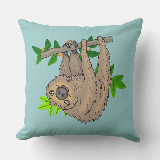 Coussin Dessin d'une fentes penchée à l'envers (Recto)