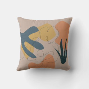 Coussin Dessin en ligne de la femme, oeuvre de Boho, figur