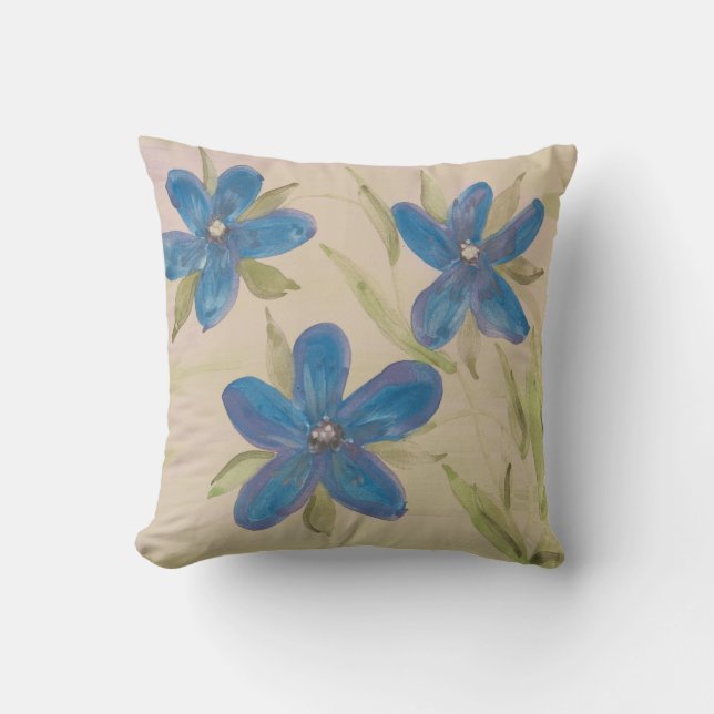 Coussin Dessin floral et artistique (Recto)