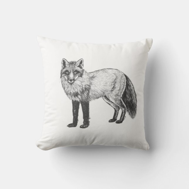 Coussin Dessin Fox (Recto)