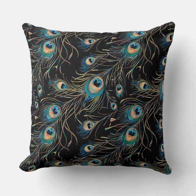 Coussin Dessin libre avec des crayons d'aquarelle (Recto)