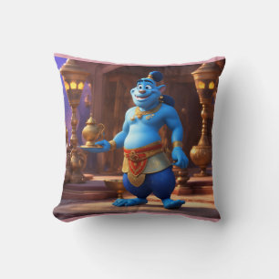 Coussin Dessin réalisé par Blue Genie Magic-3D, inspiré pa